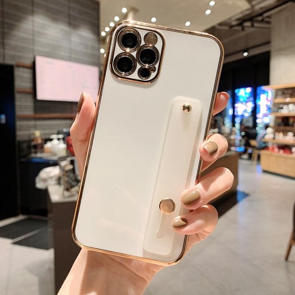 NEW iPhone 14/Pro/Max Wrist Band Electroplate Soft iPhone case - Picture 3 of 5